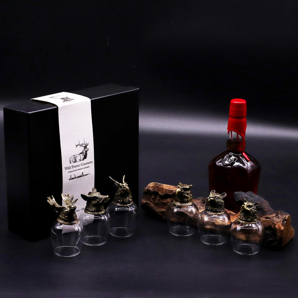 Wild Forest — Set of 6 Bronze Shot Glasses 3 (50ml)