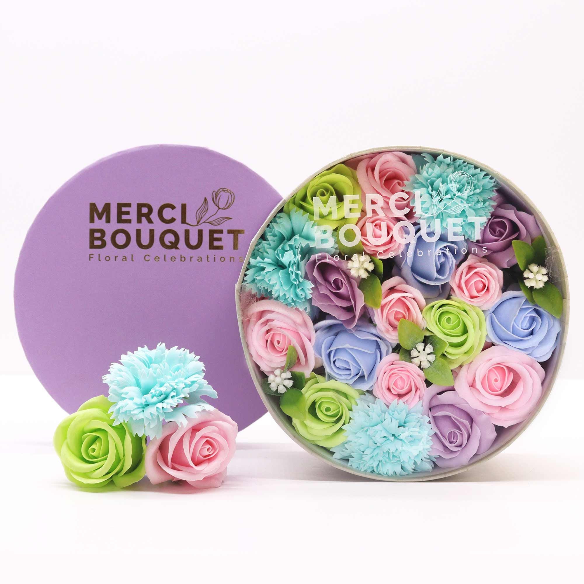 Ocean Breeze — Blue & White Soap Flower Box4