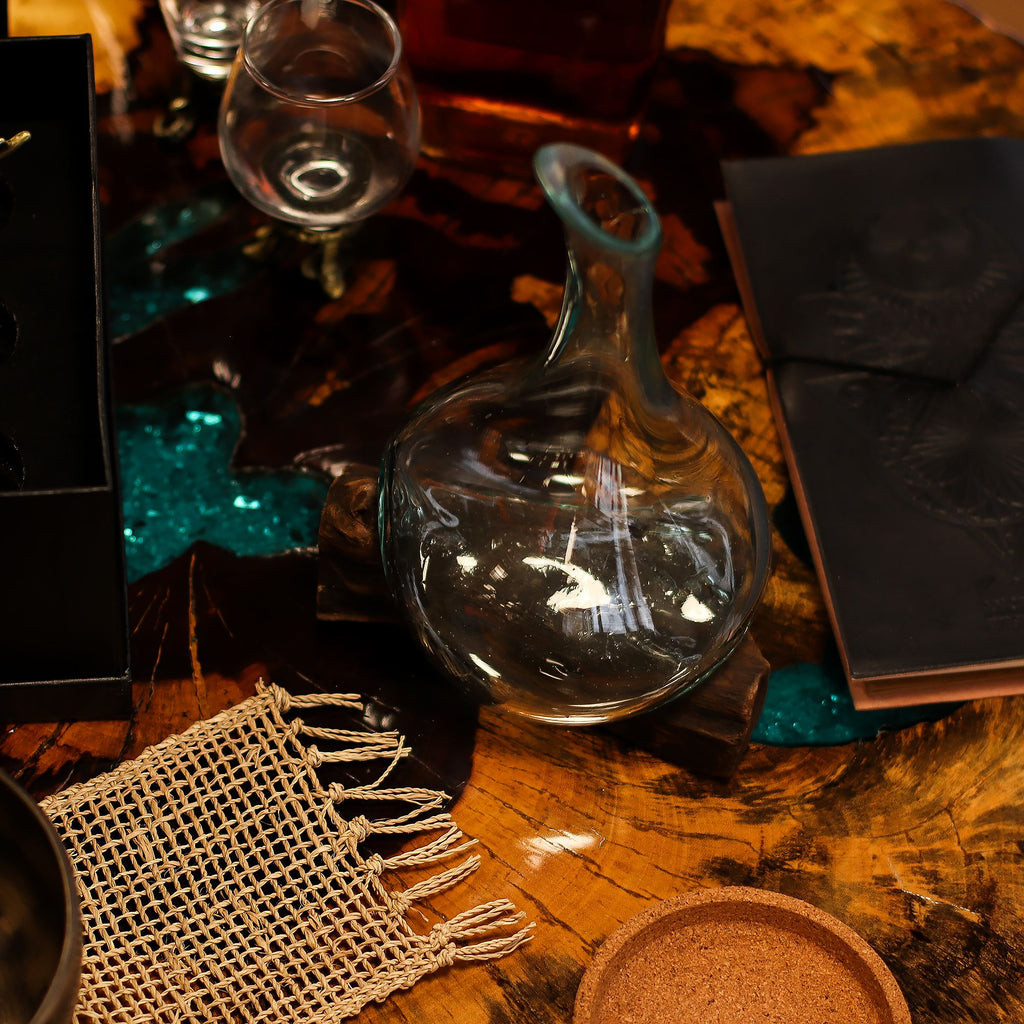 Molten Glass Sculpture: Mini Decanter