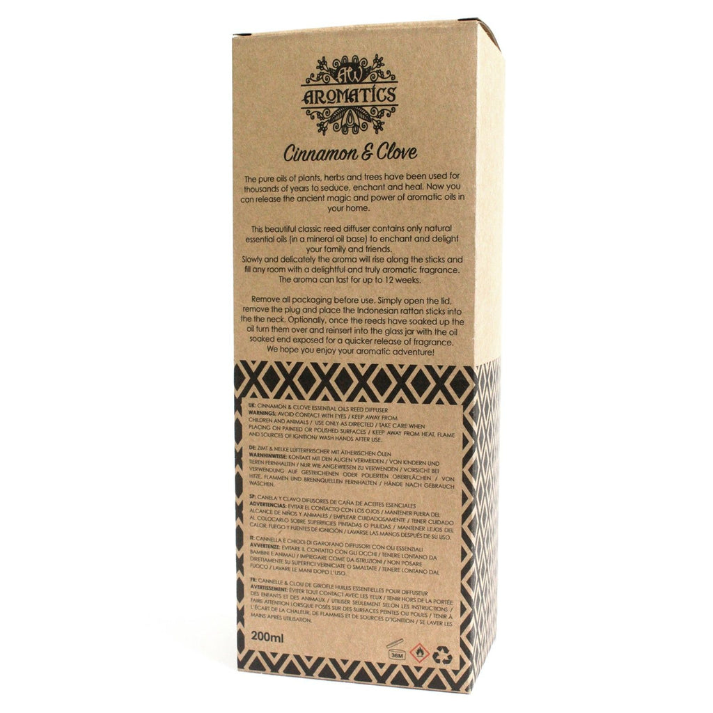 Luxury Reed Diffuser - Cinnamon & Clove (200ml)