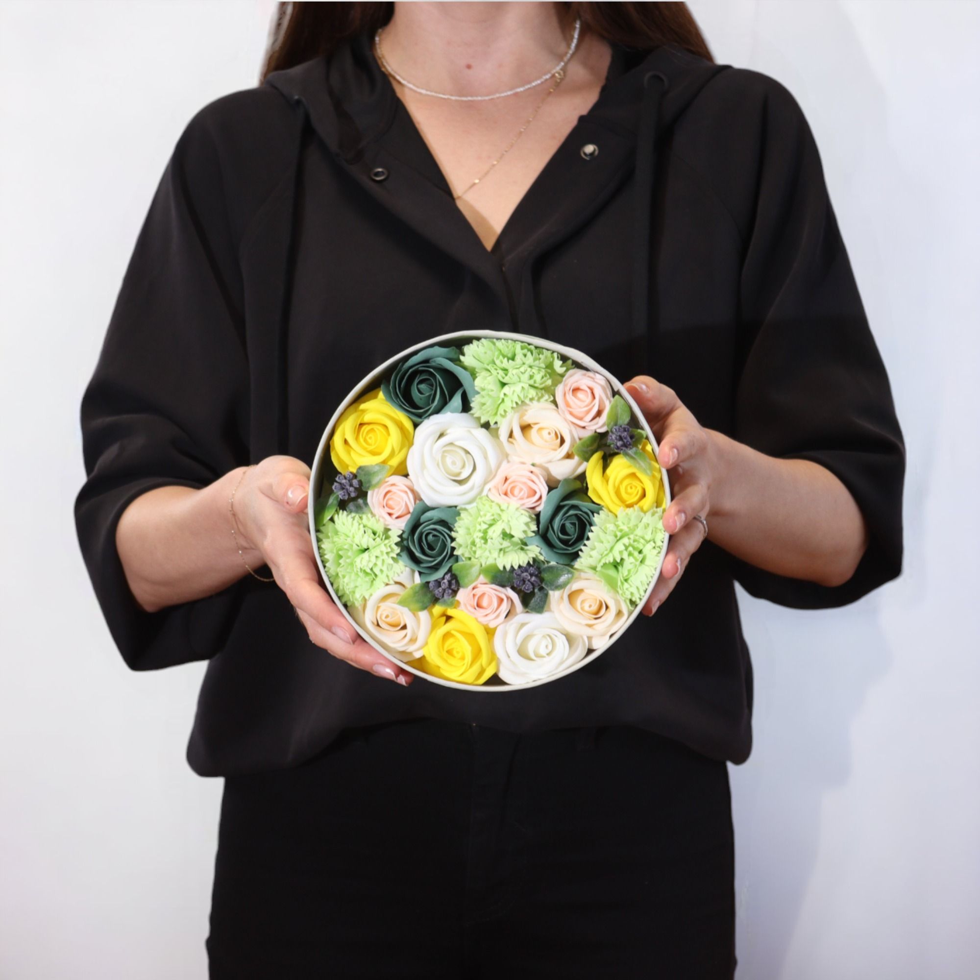 Ocean Breeze — Blue & White Soap Flower Box4