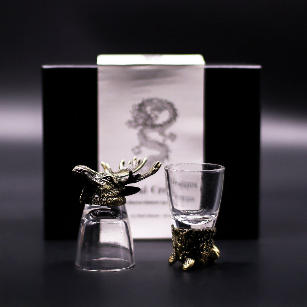 Wild Forest — Set of 6 Bronze Shot Glasses 1 (50ml)