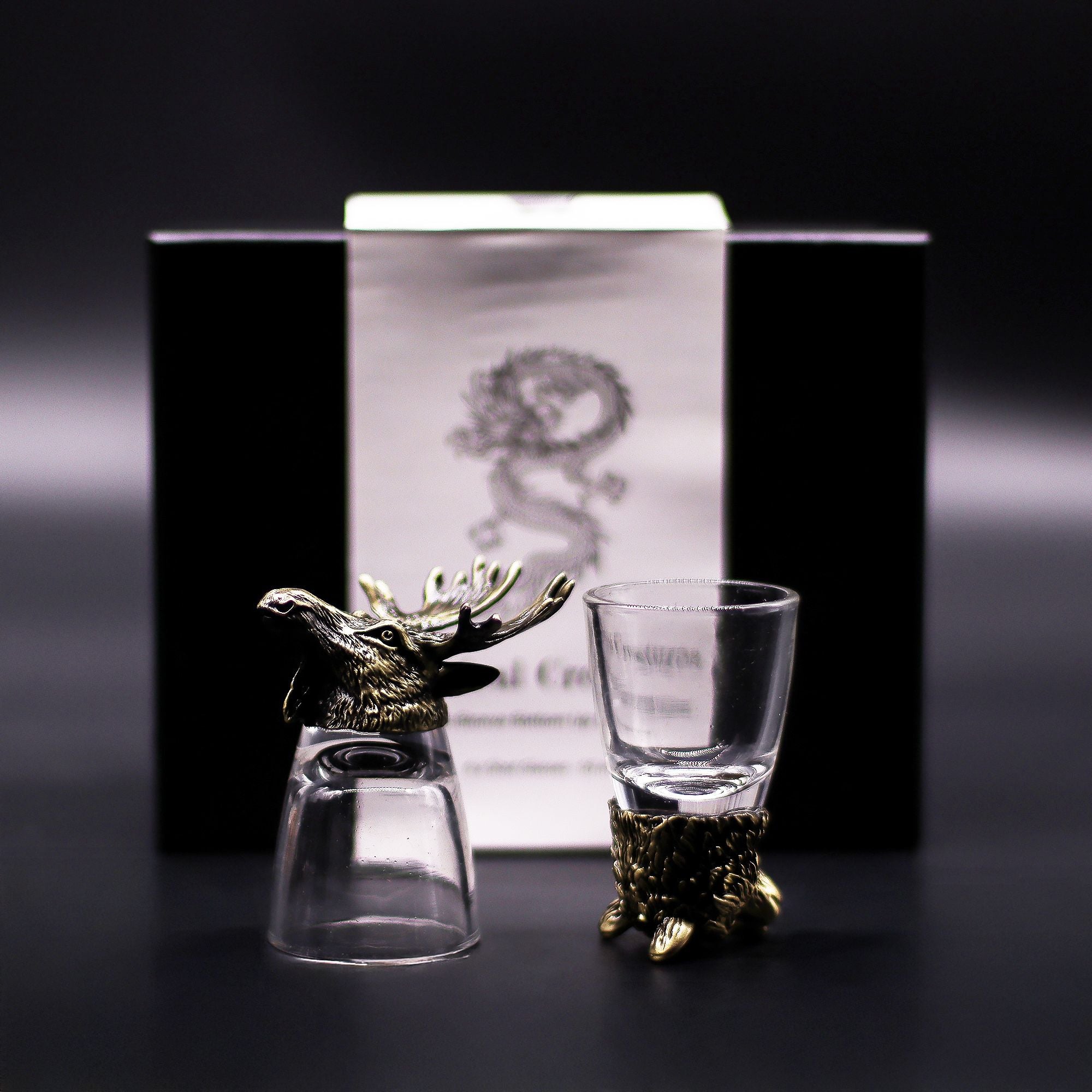 Wild Forest — Set of 6 Bronze Shot Glasses 1 (50ml)