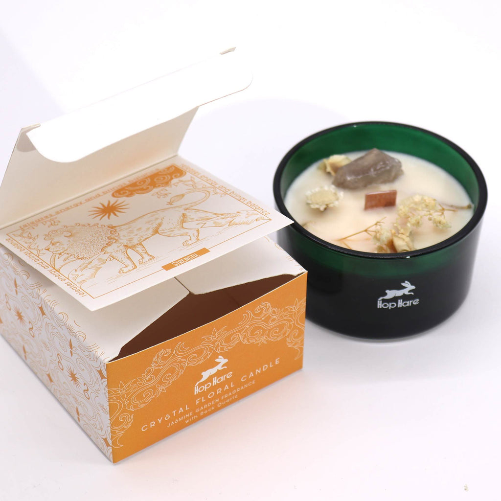 Crystal Magic Candle: Strength (Tiger Eye)