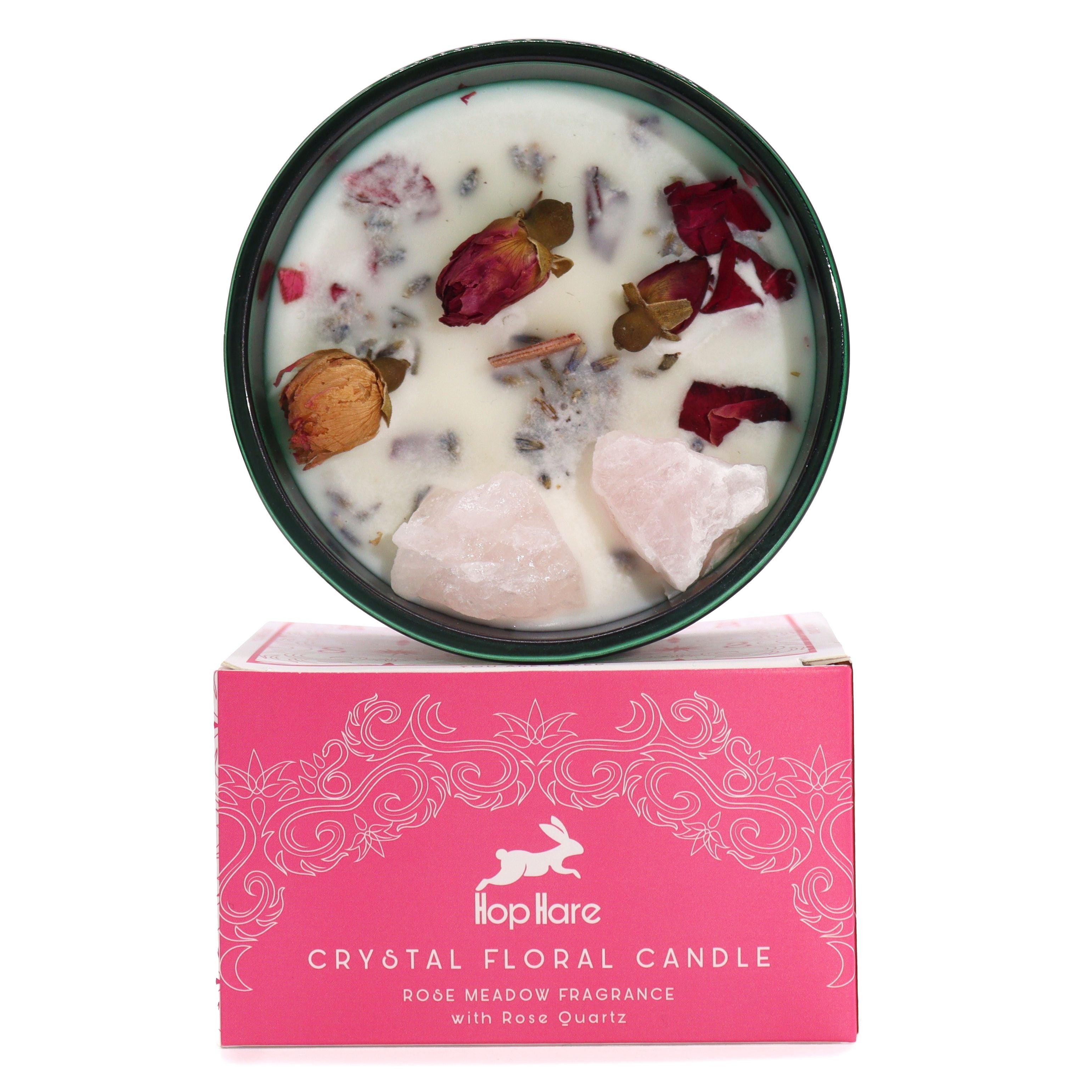 Crystal Magic Candle: The Lovers (Rose Quartz)