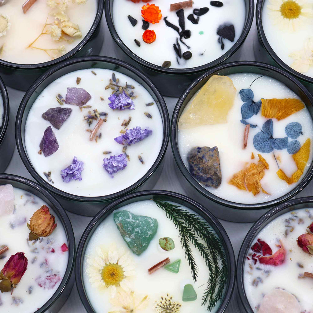 Crystal Magic Candle: The Moon (Green Quartz)