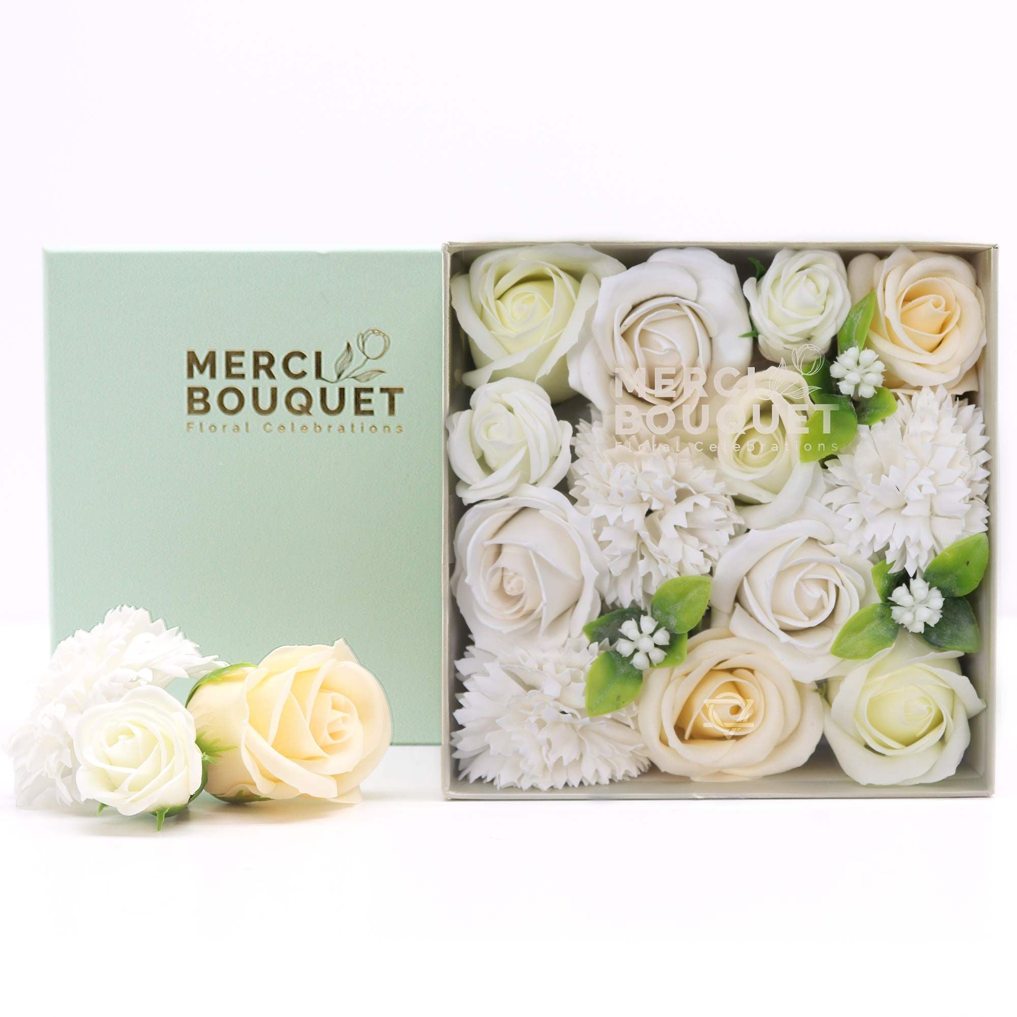 Pure White — Luxury Soap Flower Box