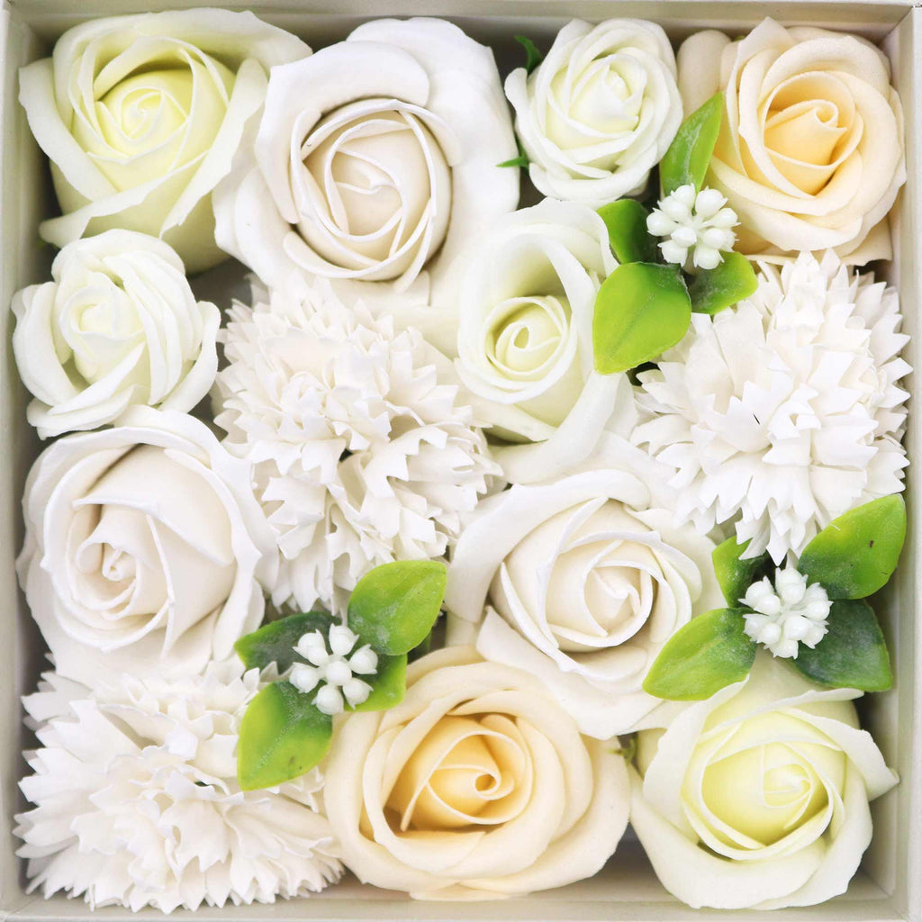 Pure White — Luxury Soap Flower Box