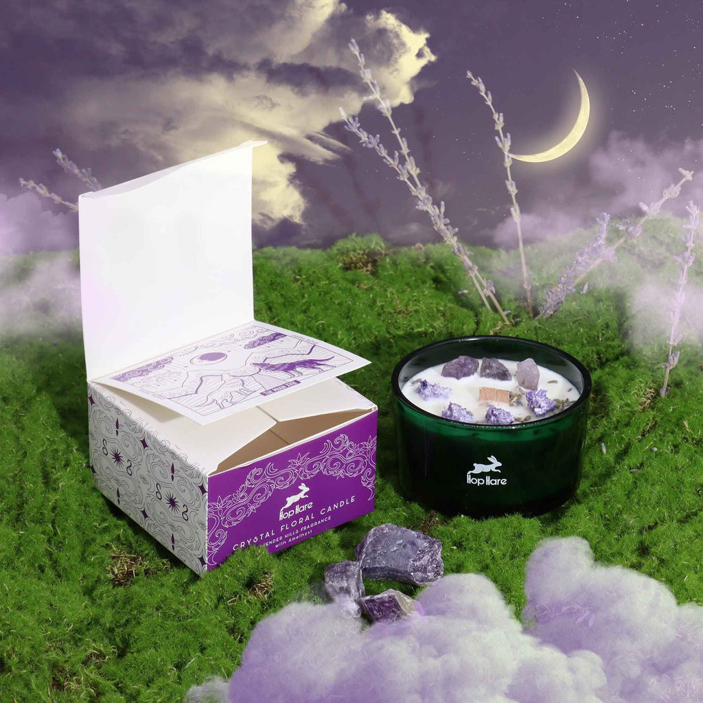 Crystal Magic Candle: The Moon (Green Quartz)