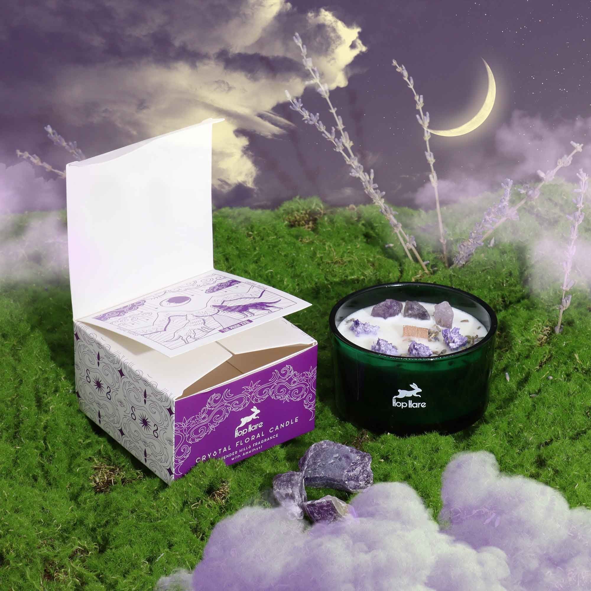 Crystal Magic Candle: The Moon (Green Quartz)